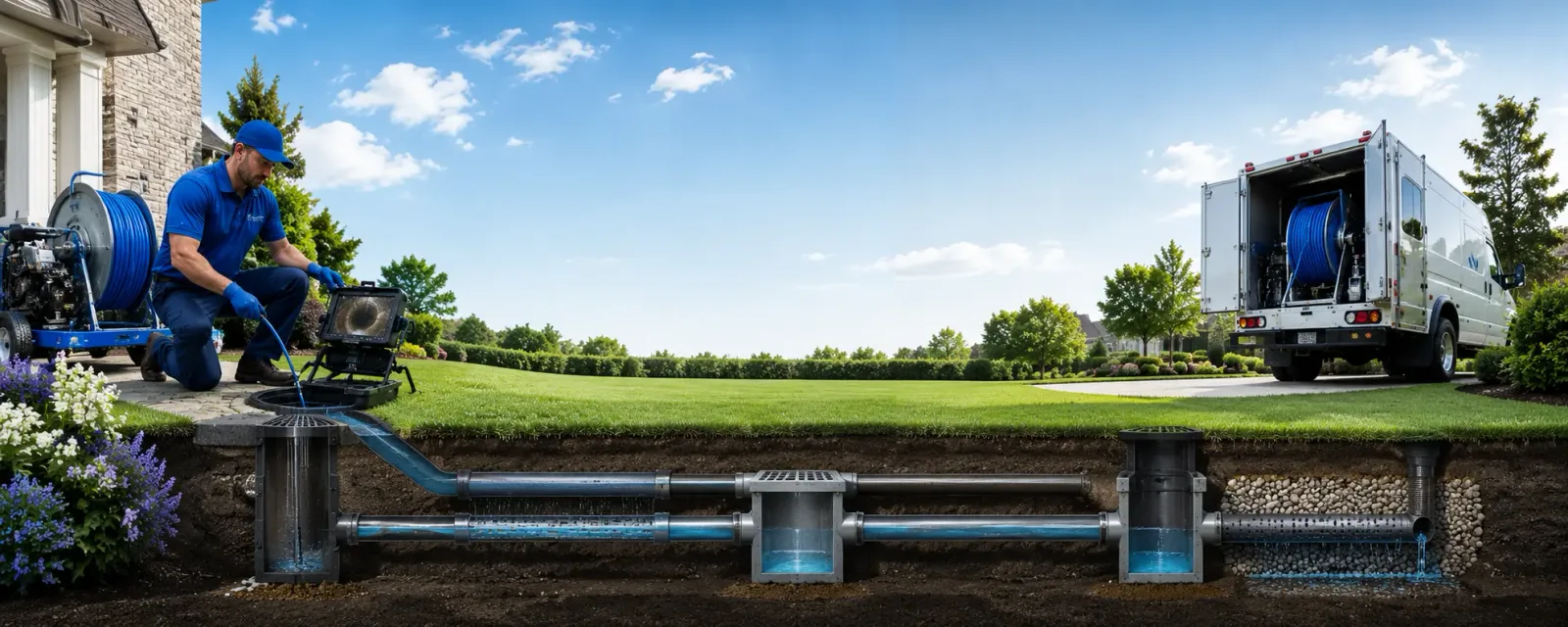Outdoor drain cleaning information for Pelham, NY